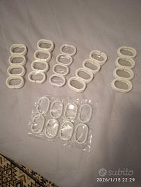 Anelli per tende in plastica nuovi