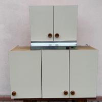 Mobili pensili cucina con scolapiatti ,cappa