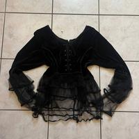 lace up goth top