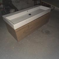 Mobile bagno con lavandino doppio rubinetto 