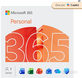 office 365 personal abbonamento 1 anno 5 disp