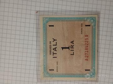 banconota 1 lira 1943 II Guerra mondiale 