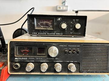 Lotto radio CB vintage Midland, Texas, CTE, Tiger