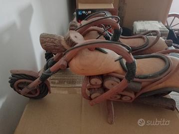 moto in legno
