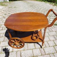 Carrello portavivande bar in legno da sala
