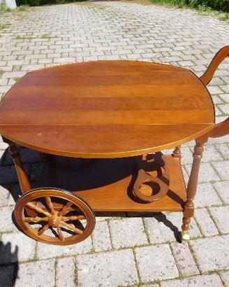 Carrello portavivande bar in legno da sala