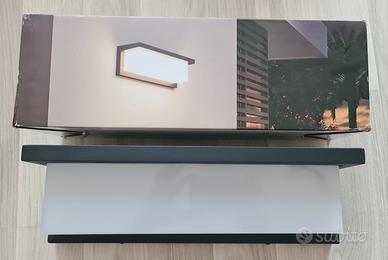 Applique LED Esterno 36W 3000K Moderna Nera NUOVA