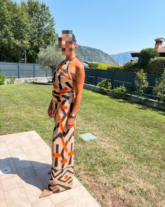 Completo pantaloni palazzo e top