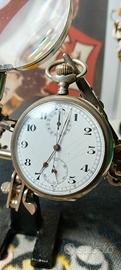 Orologio da tasca in argento cronografo