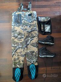 stivali waders da pesca con waiding boot