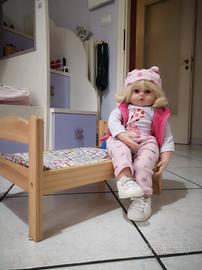 Bambola reborn +lettino ikea