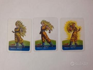 3 carte DragonBall Z serie oro
