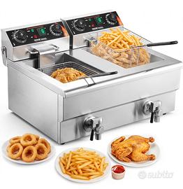 FRIGGITRICE PROFESSIONALE DOPPIA VASCA