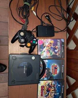 gamecube con tre giochi