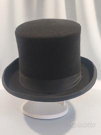 CAPPELLO CILINDRO ANTICO IN FELTRO INGLESE LONDON