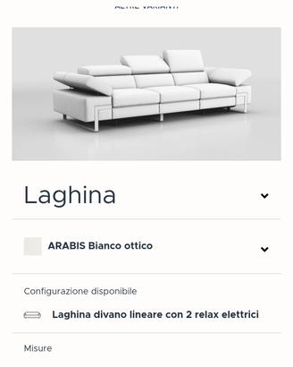 divano con pouf in pelle bianca nuovo imballato 