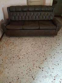 Divano vintage in pelle