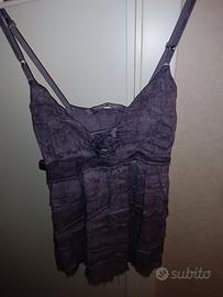 twin set particolare in cotone e seta tg.L