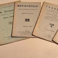   Lotto 5 libretti Lirici d'epoca 