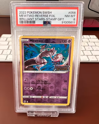 Pokemon Mewtwo Rev Foil PSA 8 – Brilliant Stars
