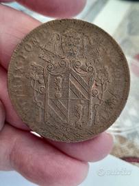 Moneta 5 baiocchi 1852 Pio IX 