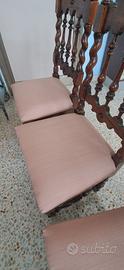Poltroncina con fodera rosa