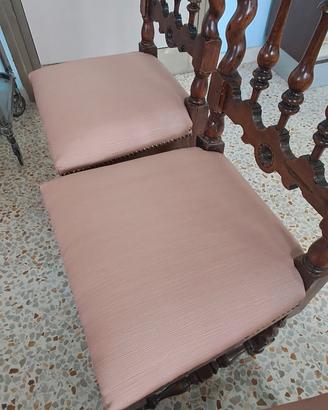 Poltroncina con fodera rosa