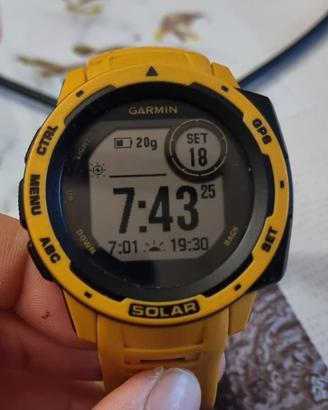 Garmin Instict Solar GPS - Colorazione  Giallo