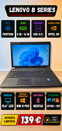 PC Portatile Lenovo  Quadcore RAM 8GB SSDGB Win11