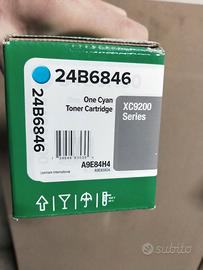 Toner originale lexmark 24B6846 ciano