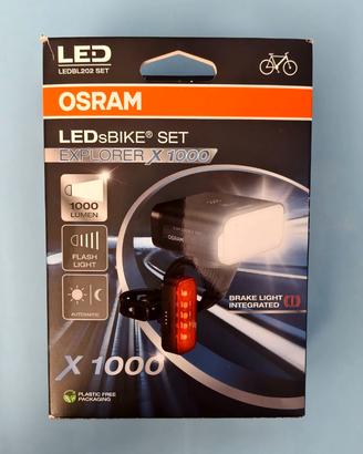 Set Luci Led - OSRAM Explorer X1000 Bike