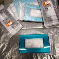 Placca quadra 4 posti verde deep Living BTicino