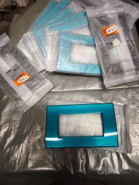 Placca quadra 4 posti verde deep Living BTicino