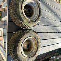 Coppia Ruote frontali trattorino tagliaerba