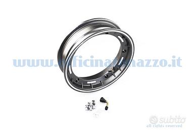 Cerchio F.A tubeless in lega canale 2.50x10" nero