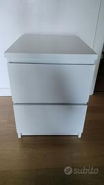Comodino Ikea bianco 