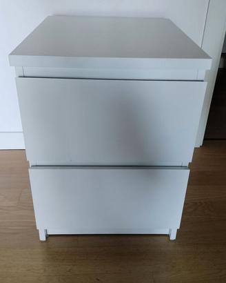 Comodino Ikea bianco 