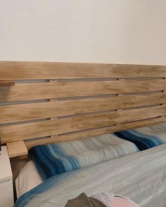 testiera letto artigianale cm250x67, 5