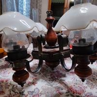 Lampadario a 6 luci ideale per taverne