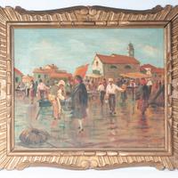 Paride Pozzato (Ro 18979-Ve 1971) coppia dipinti