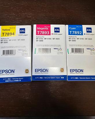 Cartucce originali Epson T7892 - T7893 - T7894