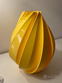 Vaso giallo in PLA shapeless