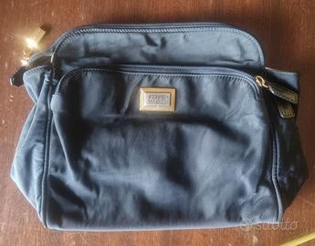 Borsa pochette Gianfranco Ferre' blu e oro 
