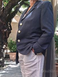 Blazer in lino blu (tg.44 IT)