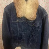 Giubbotto jeans con pelliccia