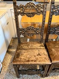 Coppia sedie antiche