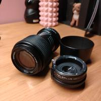 Tamron 70-210 mm con extender 2x