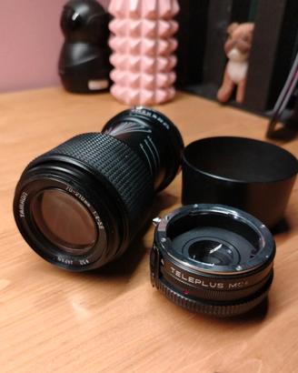 Tamron 70-210 mm con extender 2x