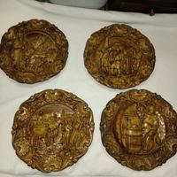 piatti in legno intarsiato 