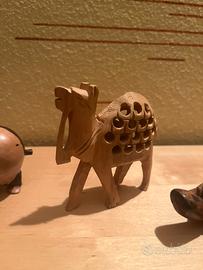 Animali in legno per arredamento arte africana